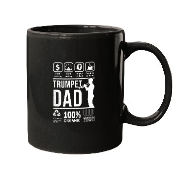 Discover Funny Trumpet Multi Tasking DAD graphic theme Mugs