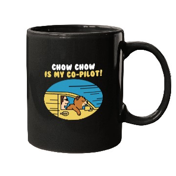 Discover Chow Chow Pet Is My CoPilot Mugs