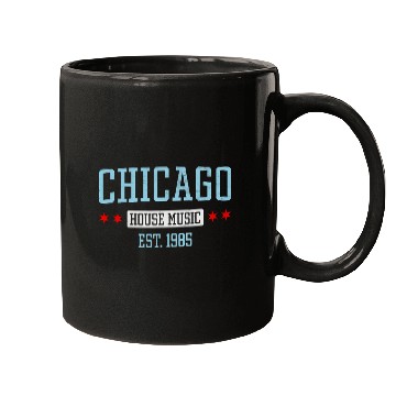Discover Chicago House Music 2vintages EDM DJ Illinois Rave Mugs