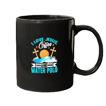 Discover Christian Water Polo I Love Jesus Water Polo Player Christ Mugs
