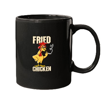 Discover Funny Drummer Fried Chicken Drumstick Nuggets Wings Breadcrumbs Mugs