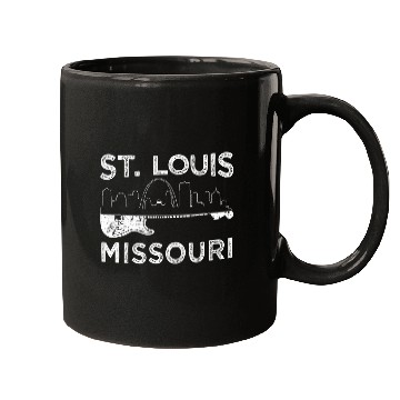 Discover Funny Guitar Souvenir St Louis Guitar Music Missouri St. Louis Mugs