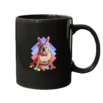 Discover English Bulldog Pet Easter Bunny Ears Mugs