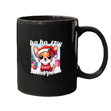 Discover Chihuahua Pet Ho ho its Santa paws cute Chihuahua in Christmas costume Mugs