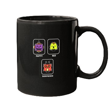 Discover Happy Sad Surprise Robotics Engineer Mugs