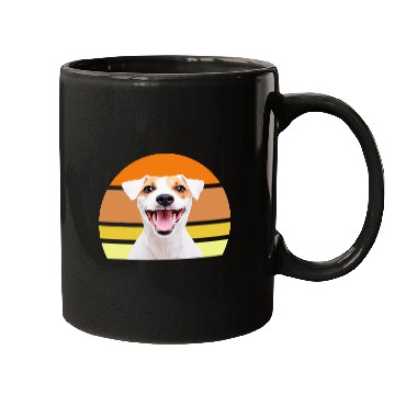 Discover Jack Russell Pet dog retro sun 3 Mugs