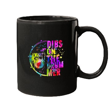 Discover Funny Drummer Dibs On The Drumer Colorful Mugs
