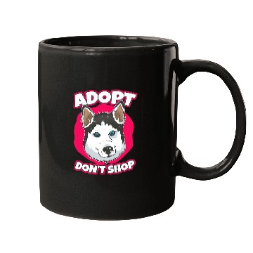 Discover Husky pet Adopt Dont Shop Fluffy Siberian Husky Mugs