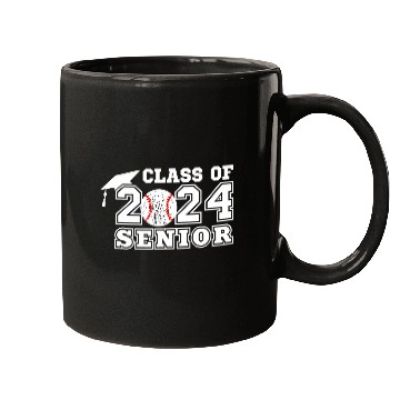 Discover Sport Baseball Graduation Senior Class of 2024 Graduate Baseball Player Mugs