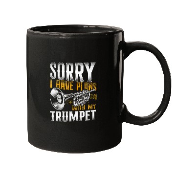 Discover Funny Trumpet Player Vintage Sorry I Have Plans With My Trumpet Mugs