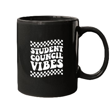 Discover Student Council Vibes Retro Groovy School Student Council Mugs