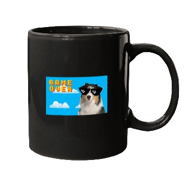 Discover Australian Shepherd Pet 8Bit Game Over Mugs