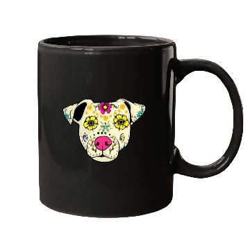 Discover Jack Russell Pet Sugar Skull Jack Russel Dog Apparel Day Of The Deads Women Mugs