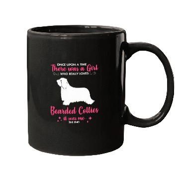 Discover Bearded Collie Pet Girl Loves Bearded Collie Dog Gift For Men Women Mom Dad Him Mugs