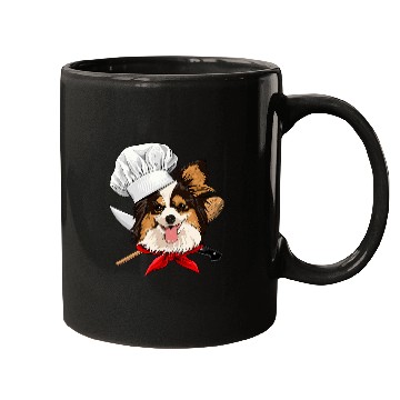 Discover Papillon Pet Restaurant Papillon Chef Cook Cooking Lover Pet Mugs