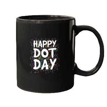 Discover Happy Dot Day Polka Dot Background Teacher and Student 2 Mugs