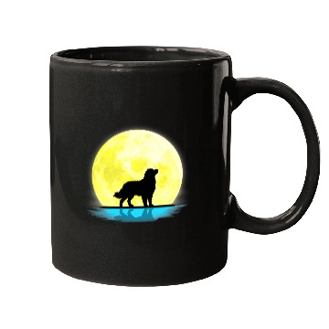 Discover Bernese Mountain Pet Lovers Full Moon Light Mugs