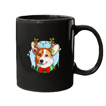 Discover Corgi Pet Dog Cute Santa Tree Lights xmass Christmas Tree Welsh Corgi 5 Mugs
