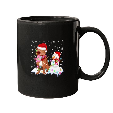 Discover Pitbull Pet Santa Claus Pitbull Dog Snowman xmass Tree Lights Christmas 265 Mugs