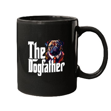 Discover Pug Pet Dad Dogfather Dogs Daddy Father Mugs