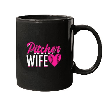 Discover Sport Baseball Pitcher Wife Player Softball Themed Pitcher Mugs