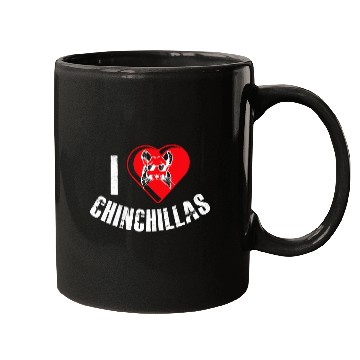 Discover Chinchilla Mammal I Love Chinchilla Wool Mouse Mugs