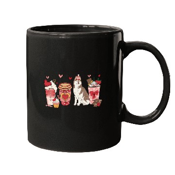 Discover Husky Pet Copper Siberian Husky Valentines Day Dog Mom Coffee Lovers Mugs