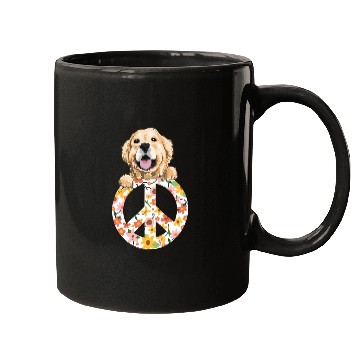 Discover Golden Retriever Pet Lover Peace On Earth Golden Retriever Peace And Kindness Labrador 272 Retrievers Mugs