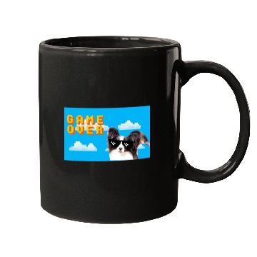 Discover Papillon Pet 8Bit Game Over Mugs