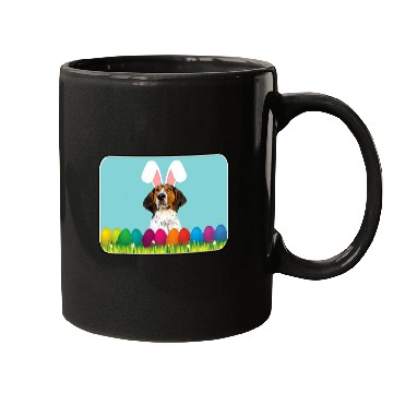 Discover Coonhound Pet Treeing Walker Coonhound w Bunny Ears Mugs