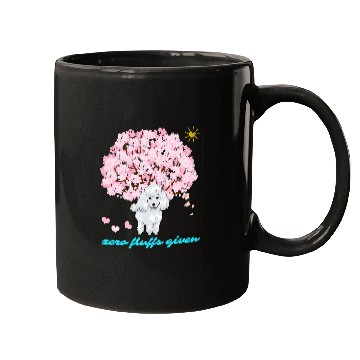 Discover Poodle Pet Zero Fluffs Given Cherry Blossom Funny sarcasms 247 Mugs