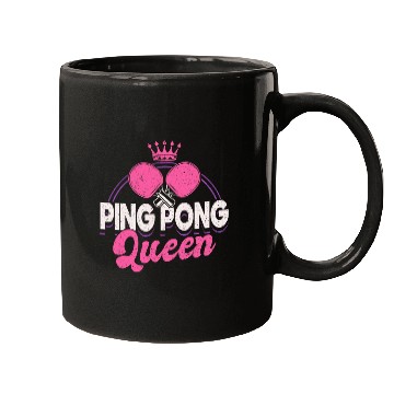 Discover Sport Ping Pong Tournament Ping Pong Queen Mugs