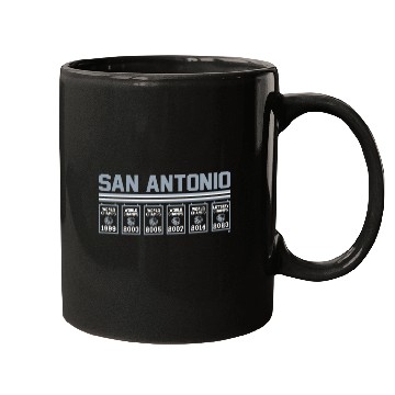 Discover Sport Basketball Banners San Antonio Mugs