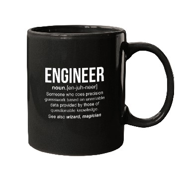 Discover Engineer Definition Noun Funny Engineering Wizard Magician Mugs