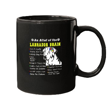 Discover Labrador Pet Brain Black Yellow Chocolate Lab Mugs