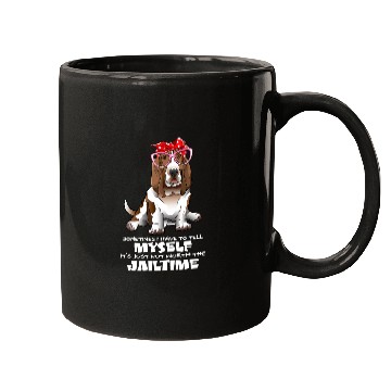 Discover Basset Hound Pet Funny Basset Hound Womens Its Not Worth The Jailtime Mugs