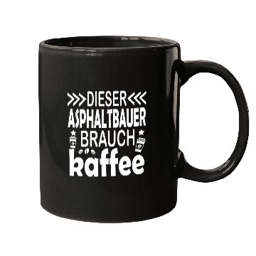 Discover This asphalt farmer needs coffee 2asphalt farmer Mugs