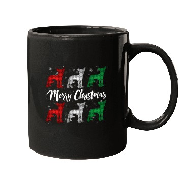 Discover Chinese Crested Pet Merry Christmas Argyle Mugs