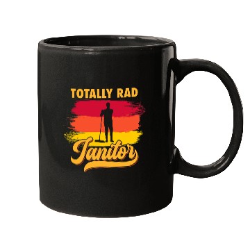 Discover Funny Janitor Custodian Awesome vintages 21 Mugs
