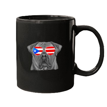 Discover Boerboel Pet Puerto Rico Flag Sunglasses Mugs