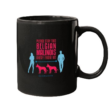 Discover Belgian Malinois Pet Social Distancing Guide Mugs