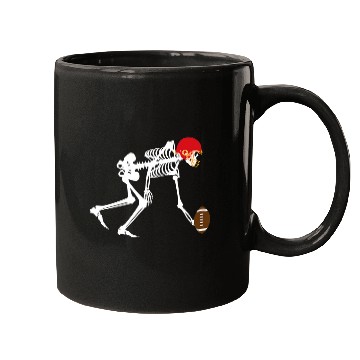 Discover Sport American Football Skeletons Gift Funny Sunday Football Mugs