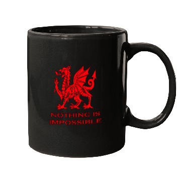 Discover Sport Rugby Dragon Nothing Is Impossible Welsh Rugby Union Dragon Mugs