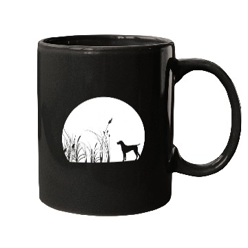 Discover German Shorthaired Pet Cool Moon GSP SIlhouette MOM DAD Mugs