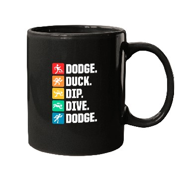 Discover Sport Dodgeball Duck Dip Dive dodges 0 Mugs