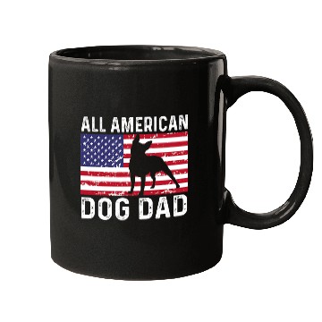 Discover Boston Terrier Pet Distressed Patriotic All American USA Flag 2 Mugs