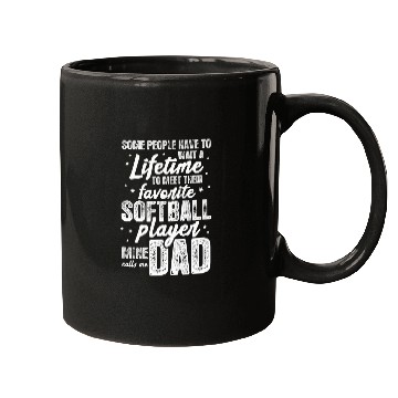 Discover Sport Softball Mens Softball Dad Favorite Softball Player Vintage Mugs