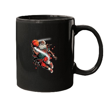 Discover Sport Basketball Happy Kwanzaa Merry Kwanzaa Santa Black Christmas Basketball 2 Mugs