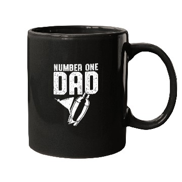 Discover Number One Dad Men Intoxicologist Cocktail Lover Bartender Mugs