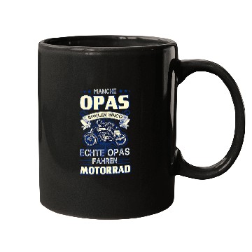 Discover Old Man Grandpa Grandad Motorcycle Gift Mugs